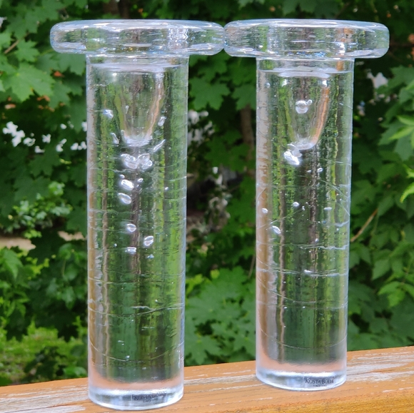Kosta Boda Heavy Art Glass Candle Holders 🕯️ - Picture 9 of 9
